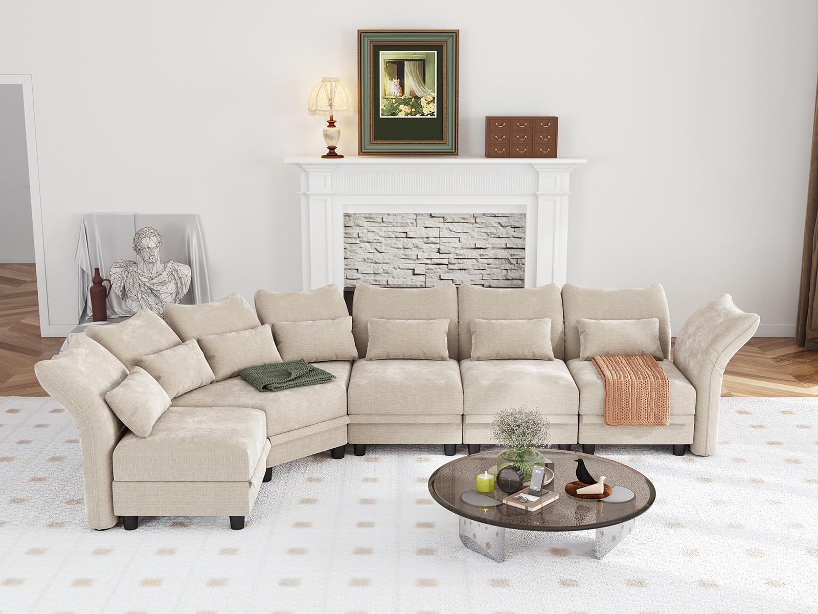 U-Shaped Sectional Sofa