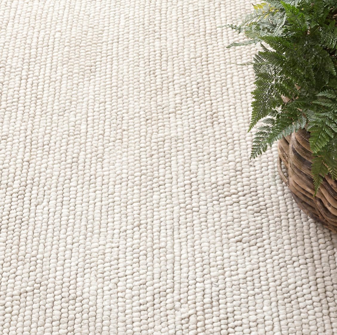 Chunky Knit Wool Area Rug