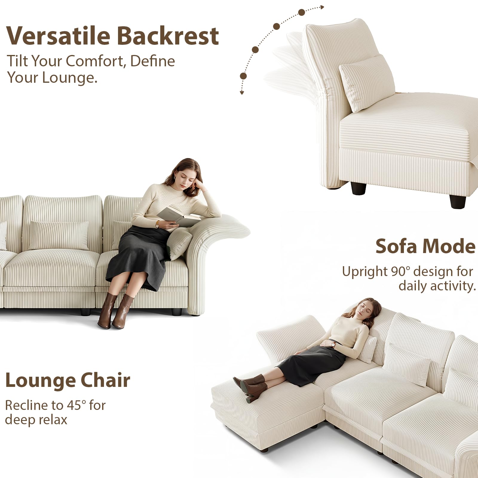 U-Shaped Sectional Sofa