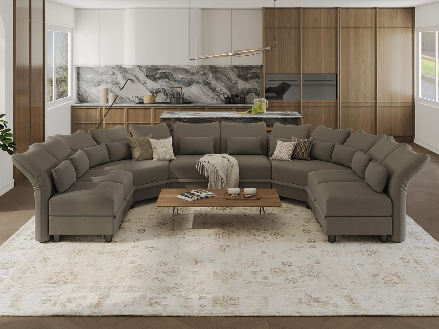 U-Shaped Sectional Sofa