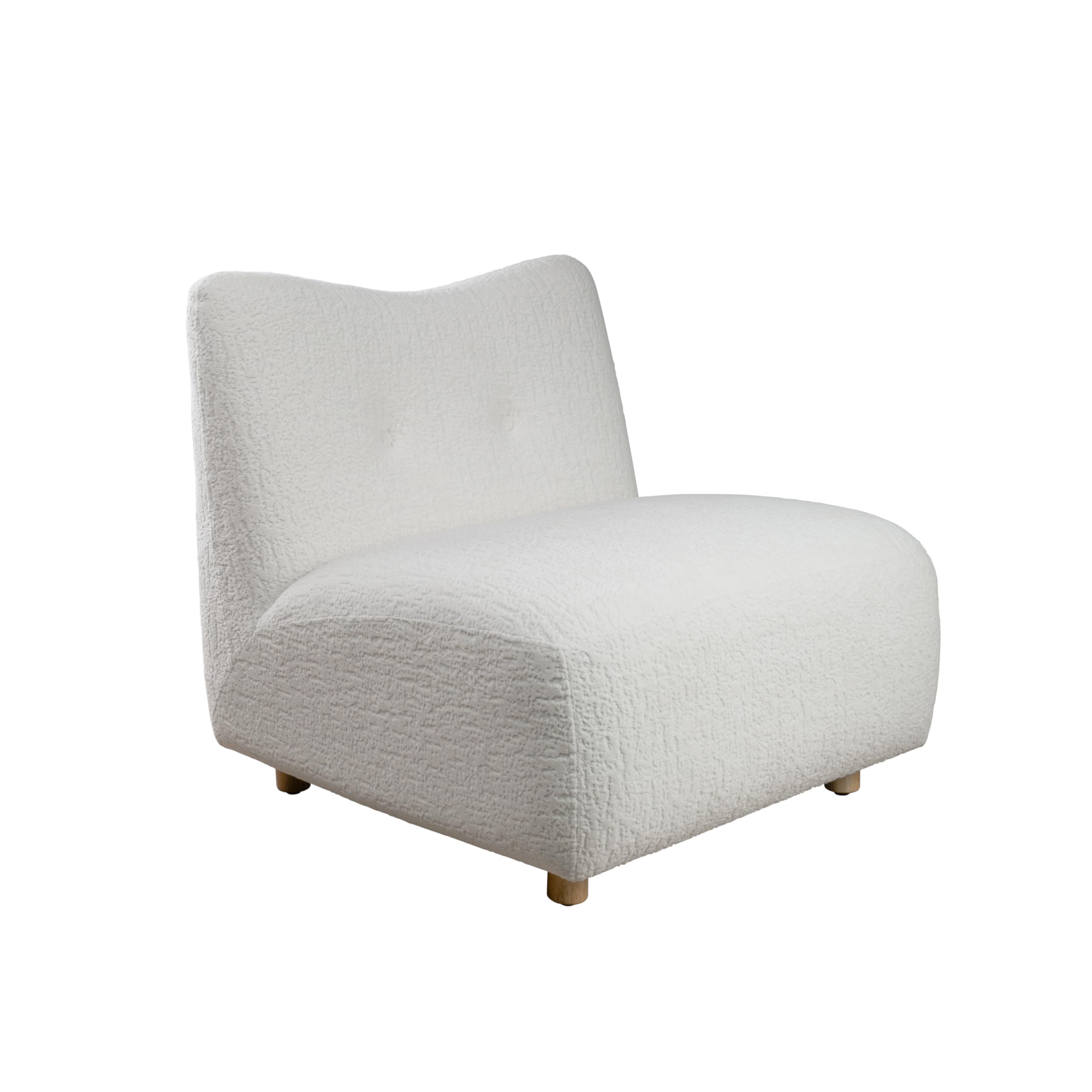 Modern Sherpa Modular Accent Chair