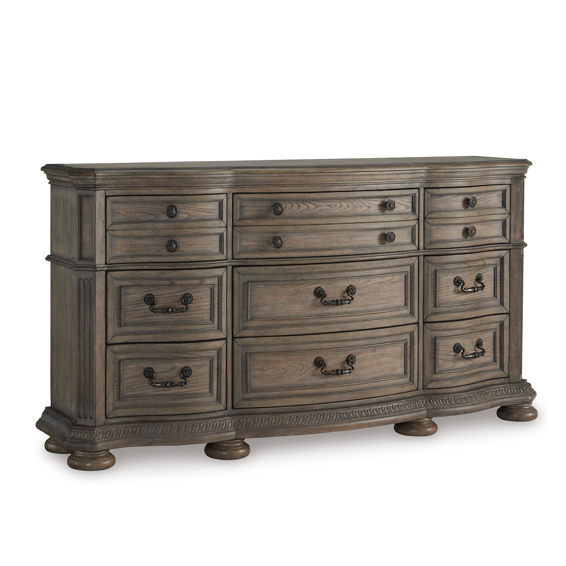 Traditional Tufted Upholstered Sleigh Bed