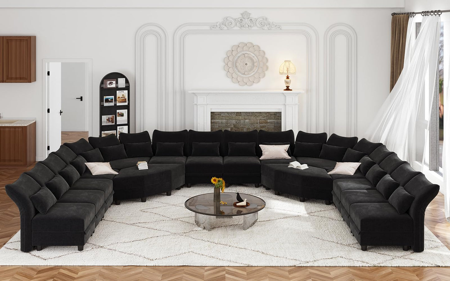 U-Shaped Sectional Sofa
