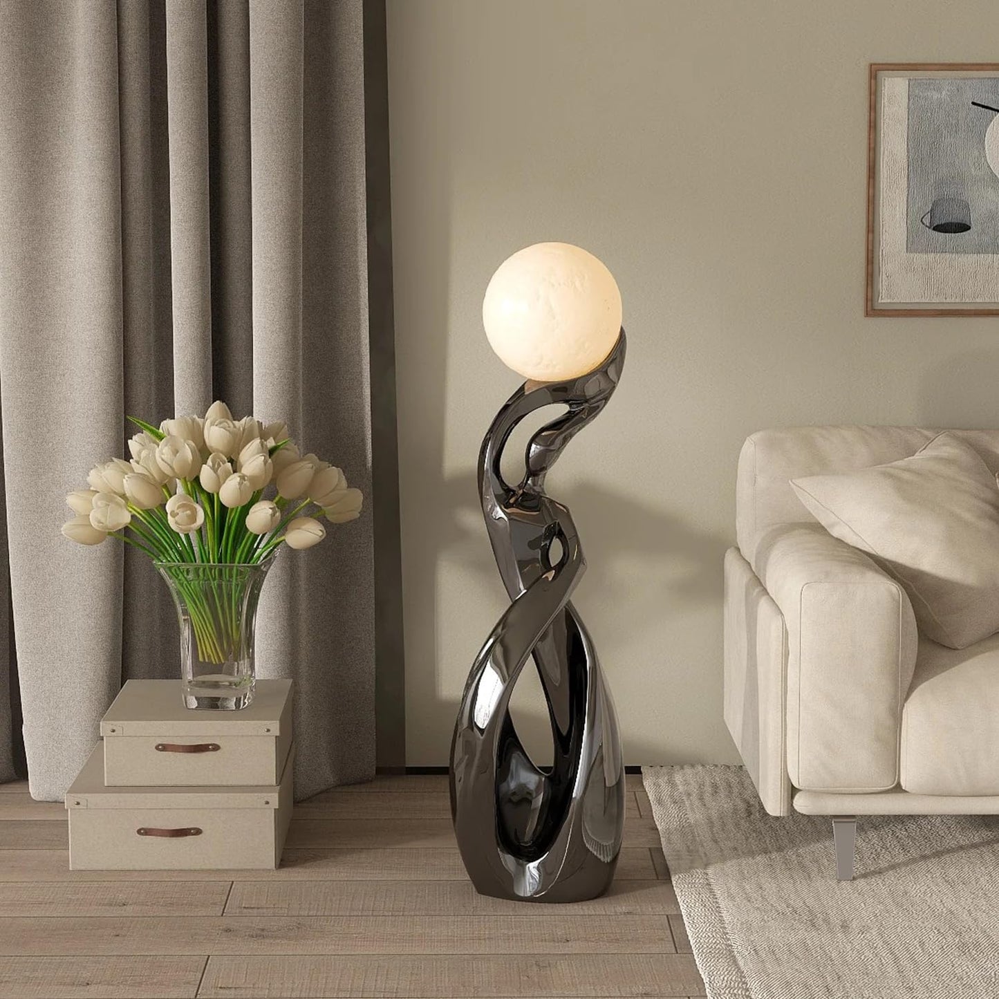 Bofea-Modern Standing Lamp for Living Room