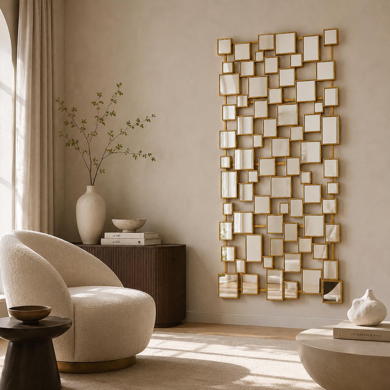 Modern Large Accent Wall Mirror