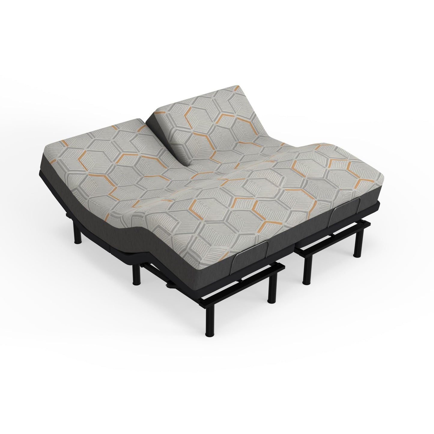 Split King Adjustable Bed Frame with Mattress