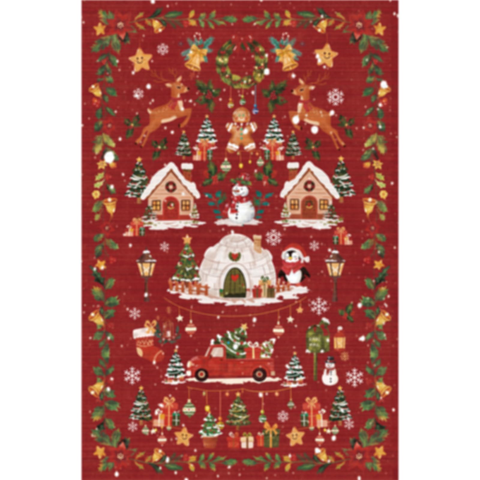 Washable Vintage Runner Rug 2x7