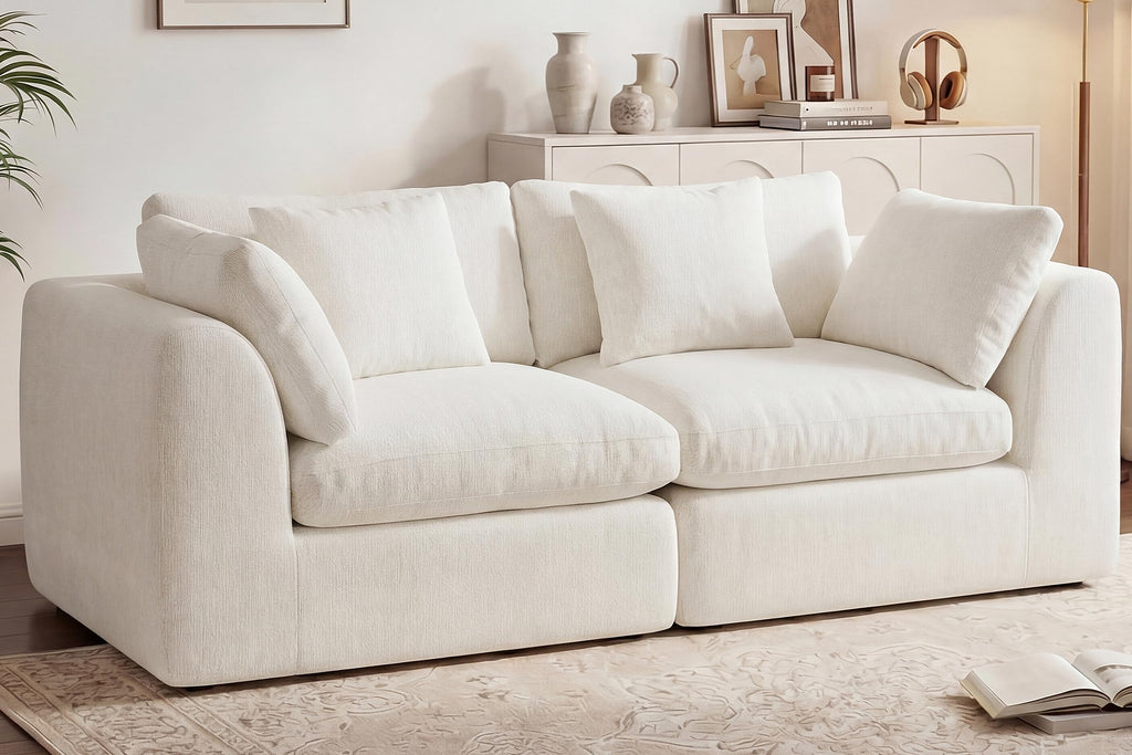 Oversized Cloud Sectional Sofa with Ottoman