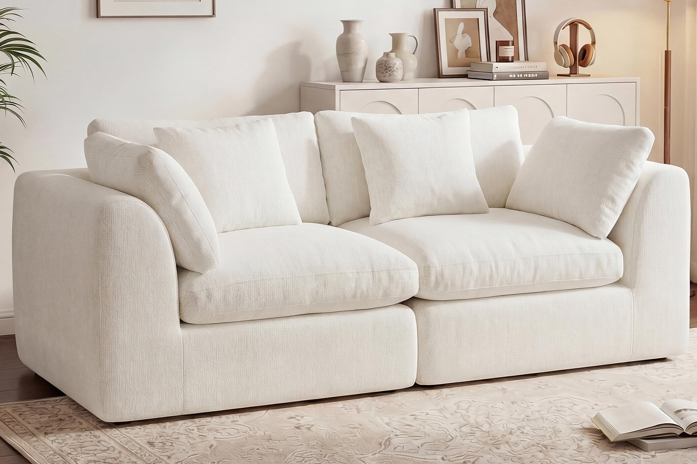 Oversized Cloud Sectional Sofa with Ottoman