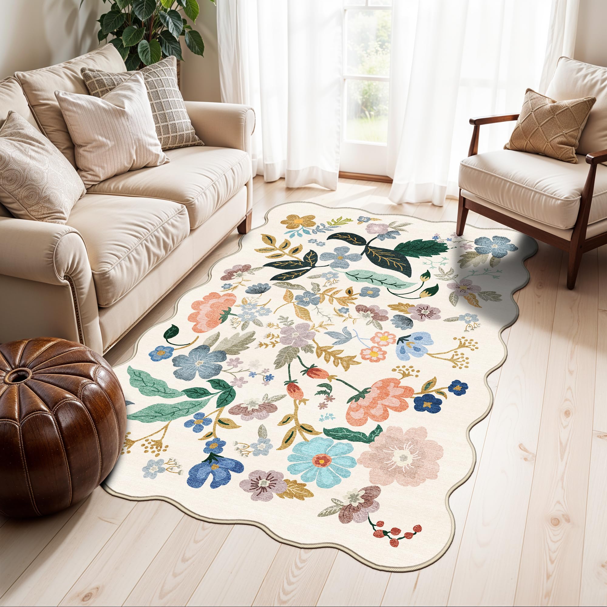 Washable Vintage Runner Rug 2x7
