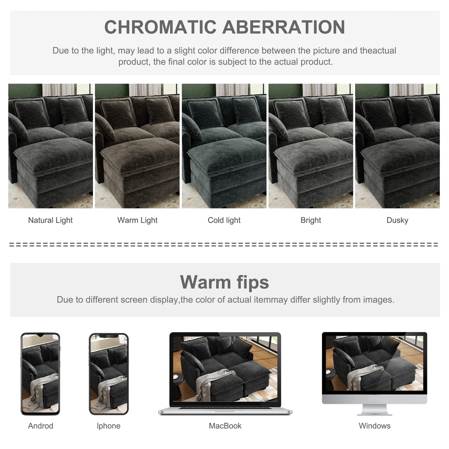Cloud Modular Sectional Sofa with Ottoman