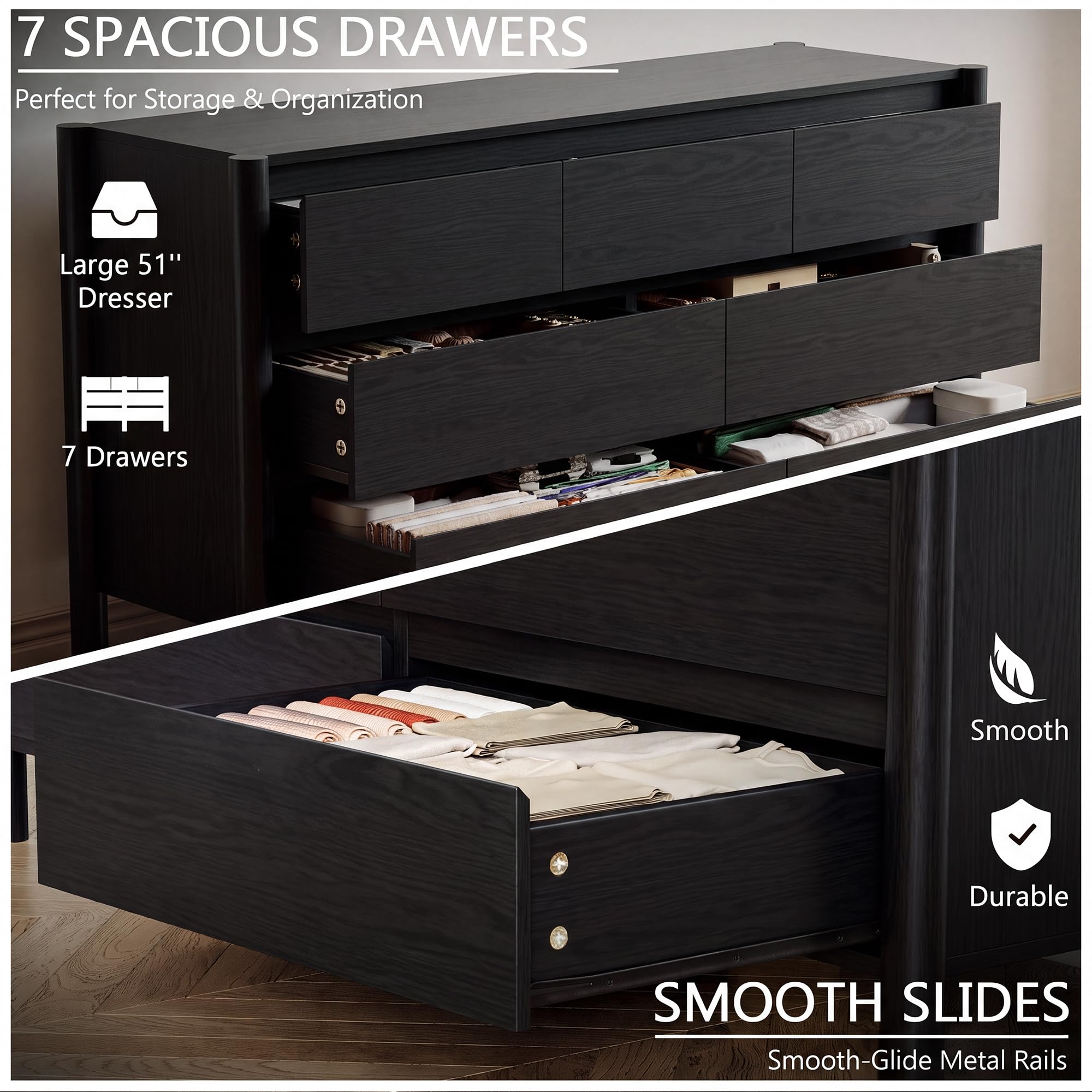 6 Drawer Bedroom Dresser