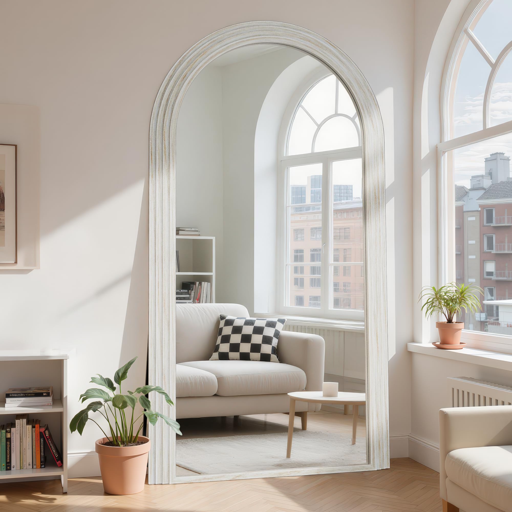 Arched Full Length Floor Mirror