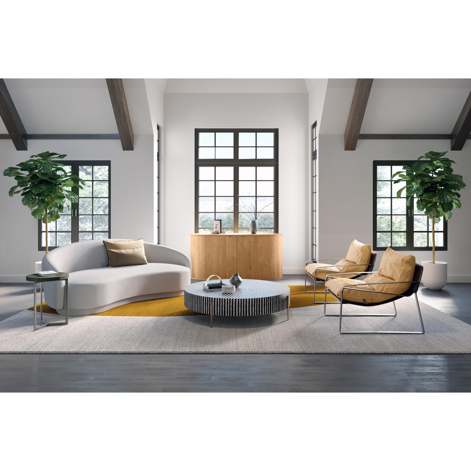 Black and White Modern Coffee Table