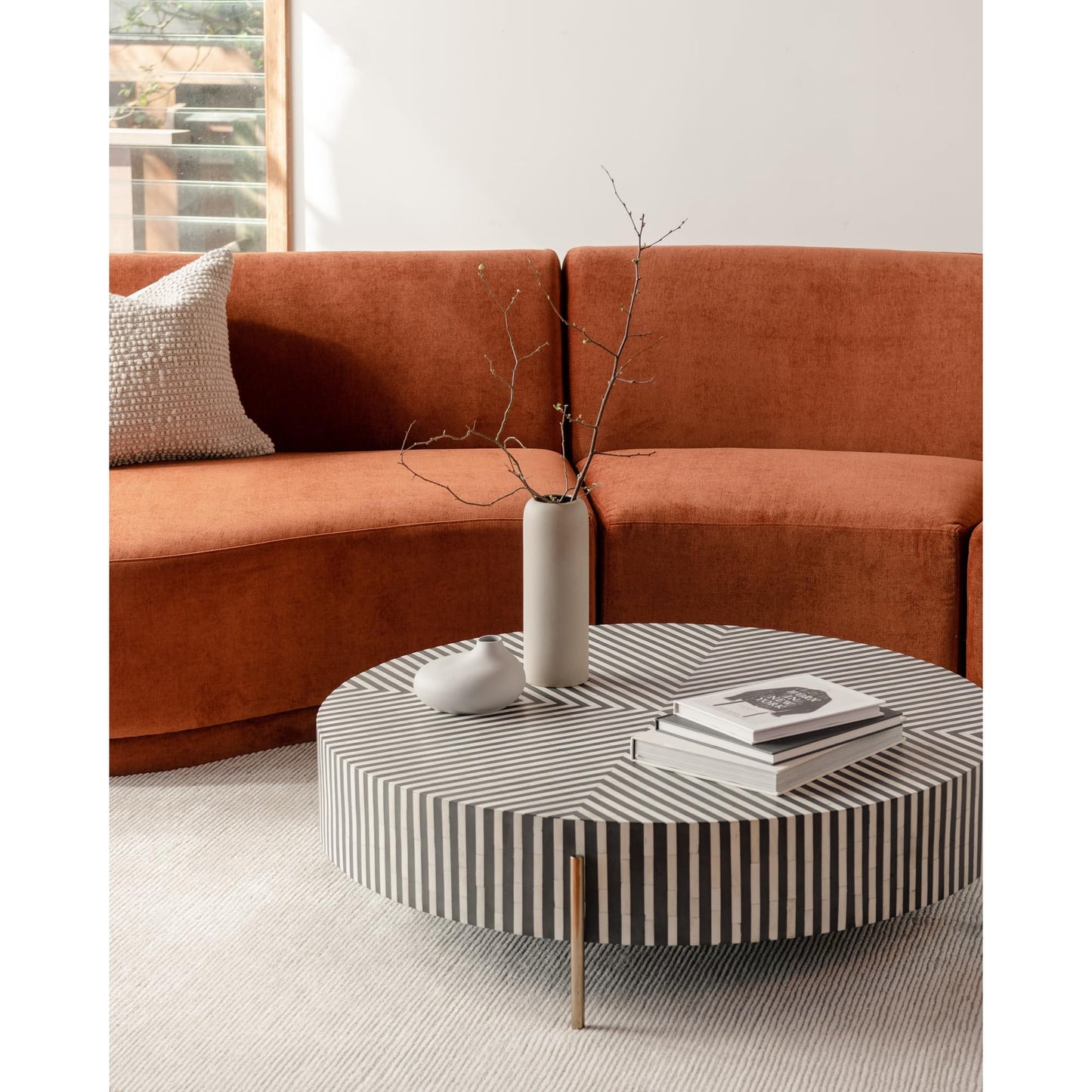 Black and White Modern Coffee Table