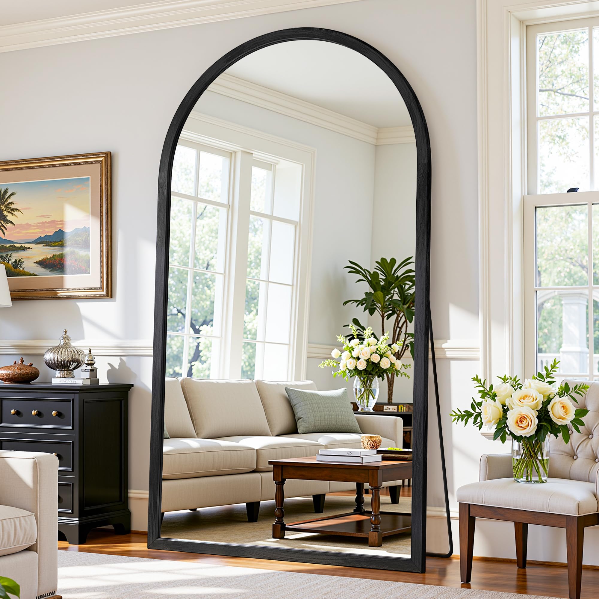 Arched Full Length Floor Mirror