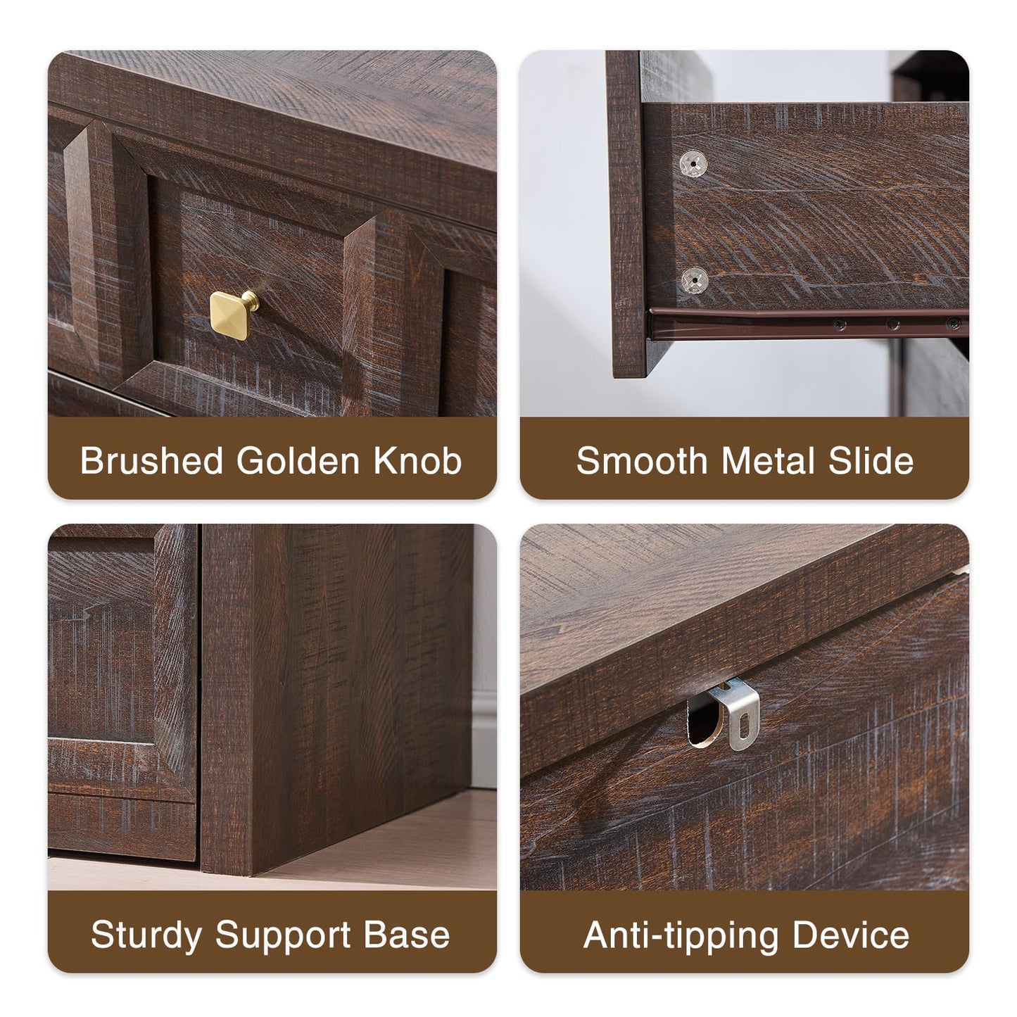 Bedroom Dresser and Nightstands Set