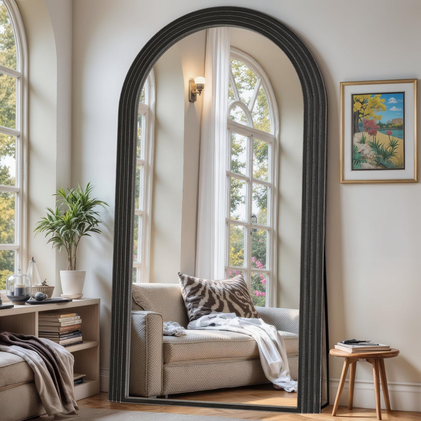 Arched Full Length Floor Mirror