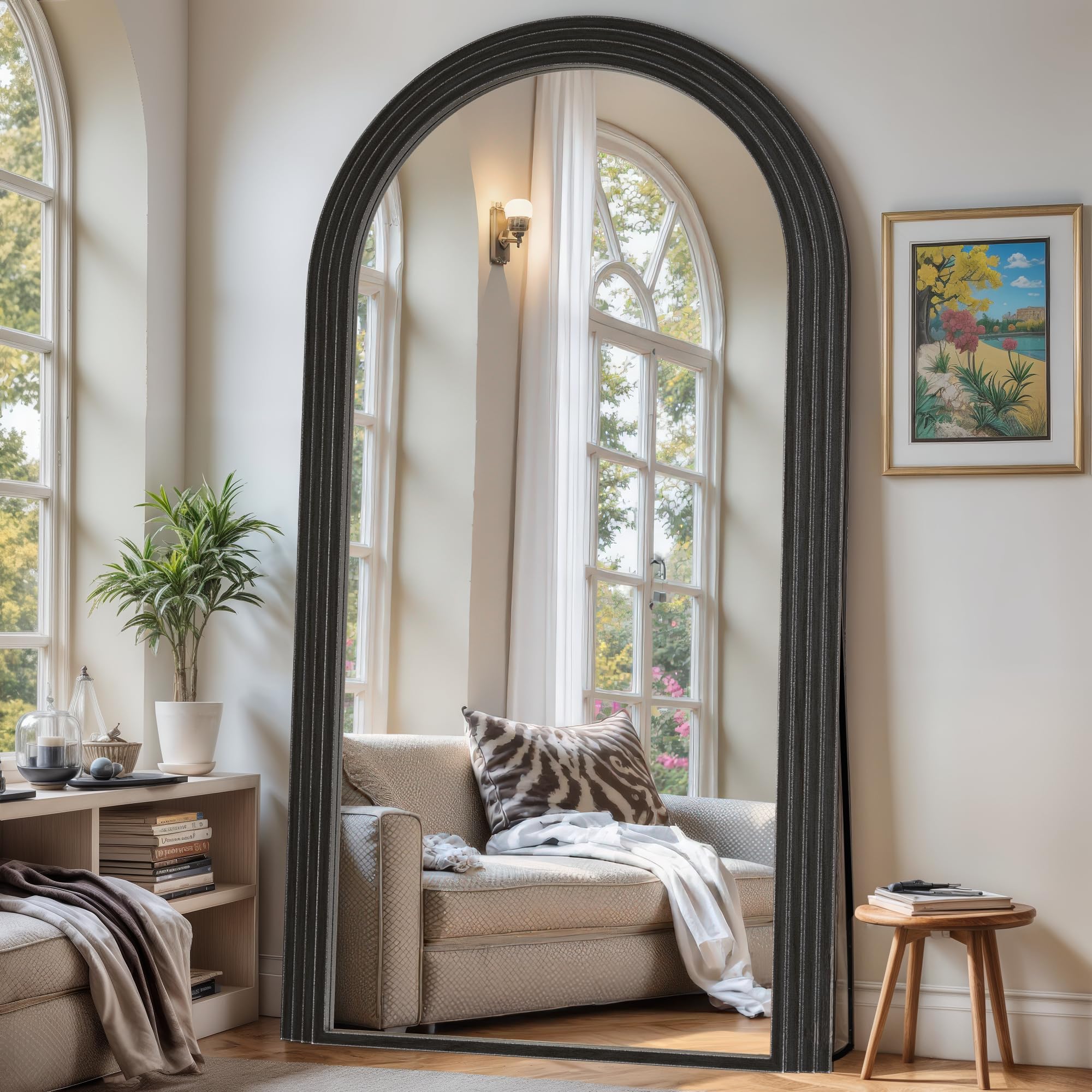 Arched Full Length Floor Mirror