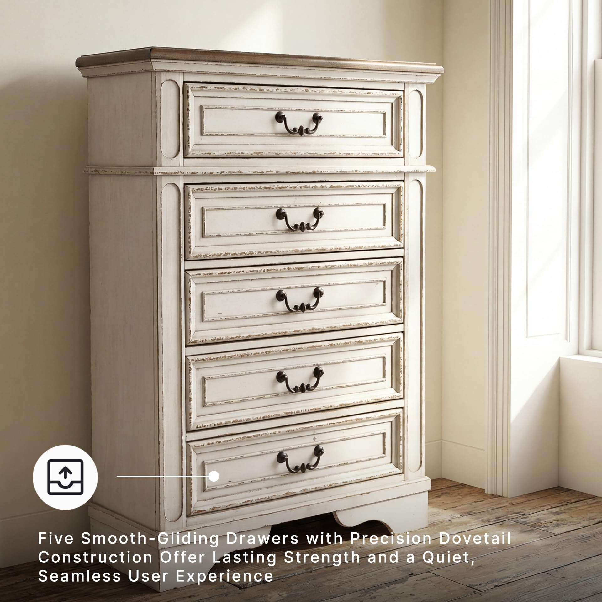 Vintage 5 Drawer Storage Chest