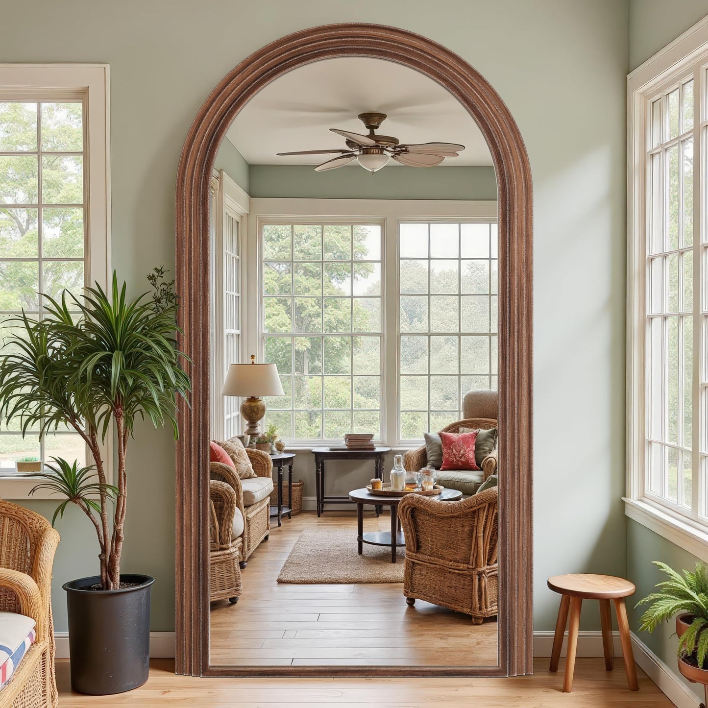 Arched Full Length Floor Mirror