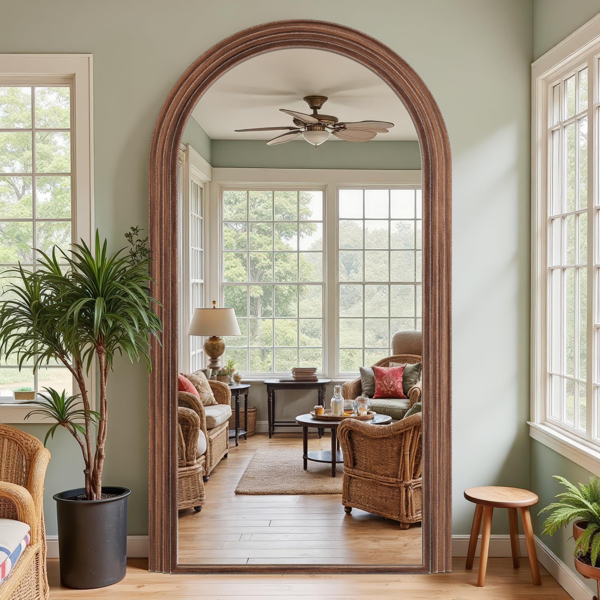 Arched Full Length Floor Mirror
