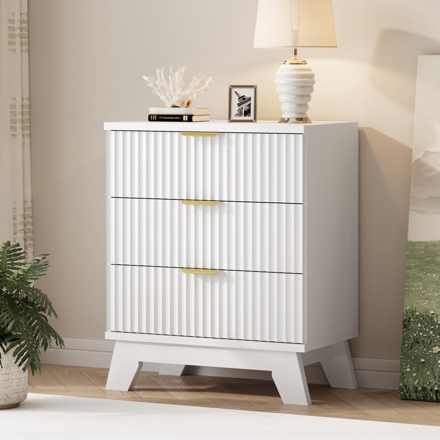 Xixini Fluted Dresser for Bedroom
