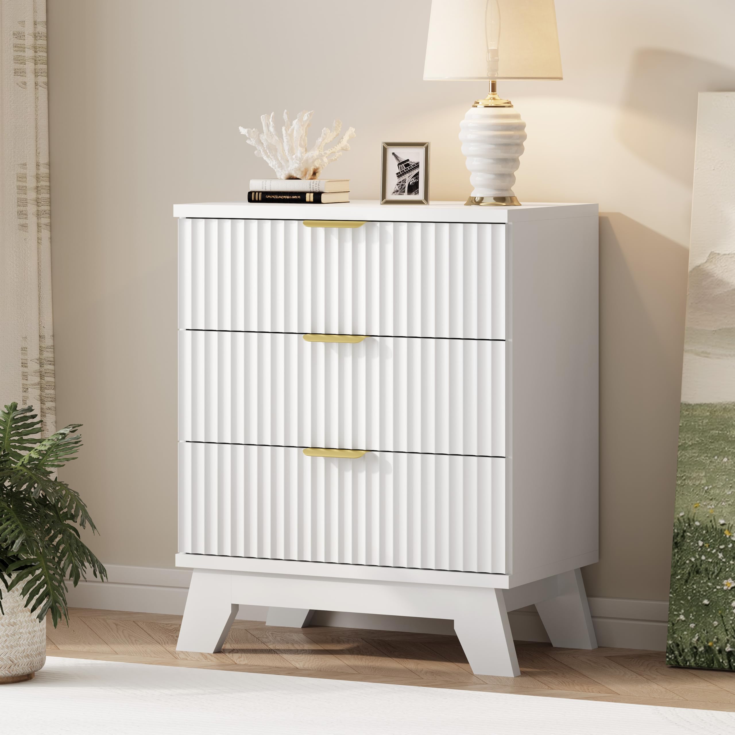 Xixini Fluted Dresser for Bedroom