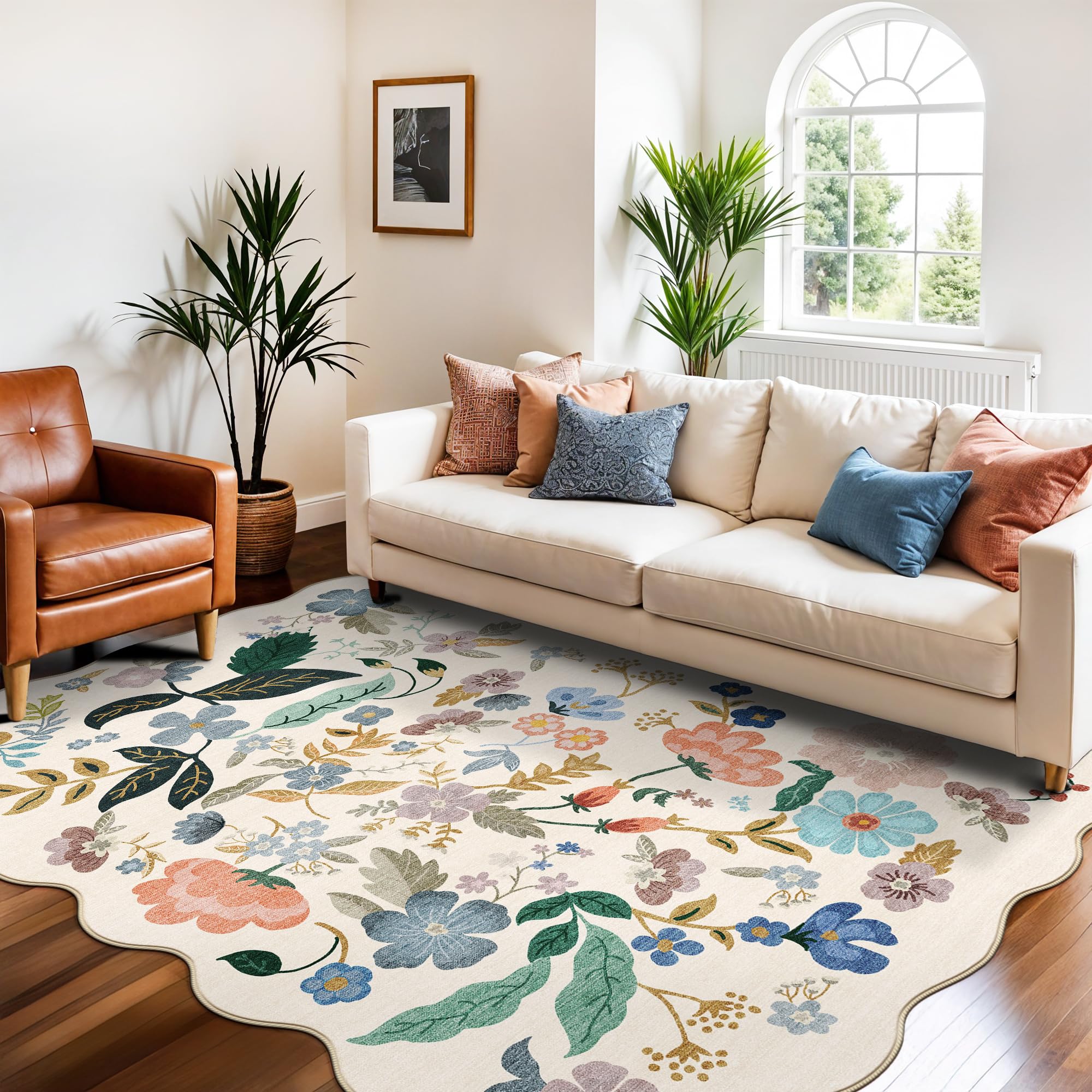 Washable Vintage Runner Rug 2x7