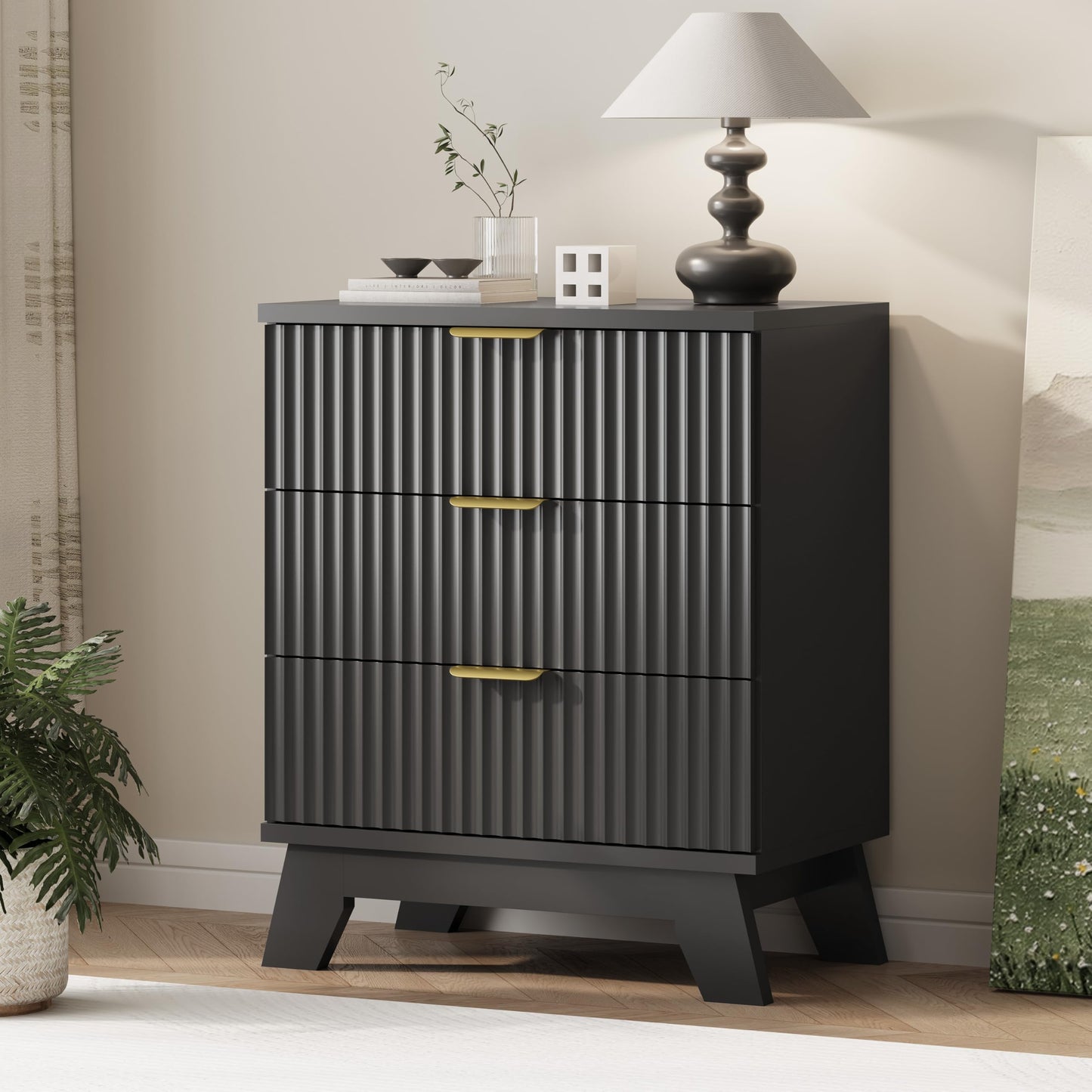 Xixini Fluted Dresser for Bedroom