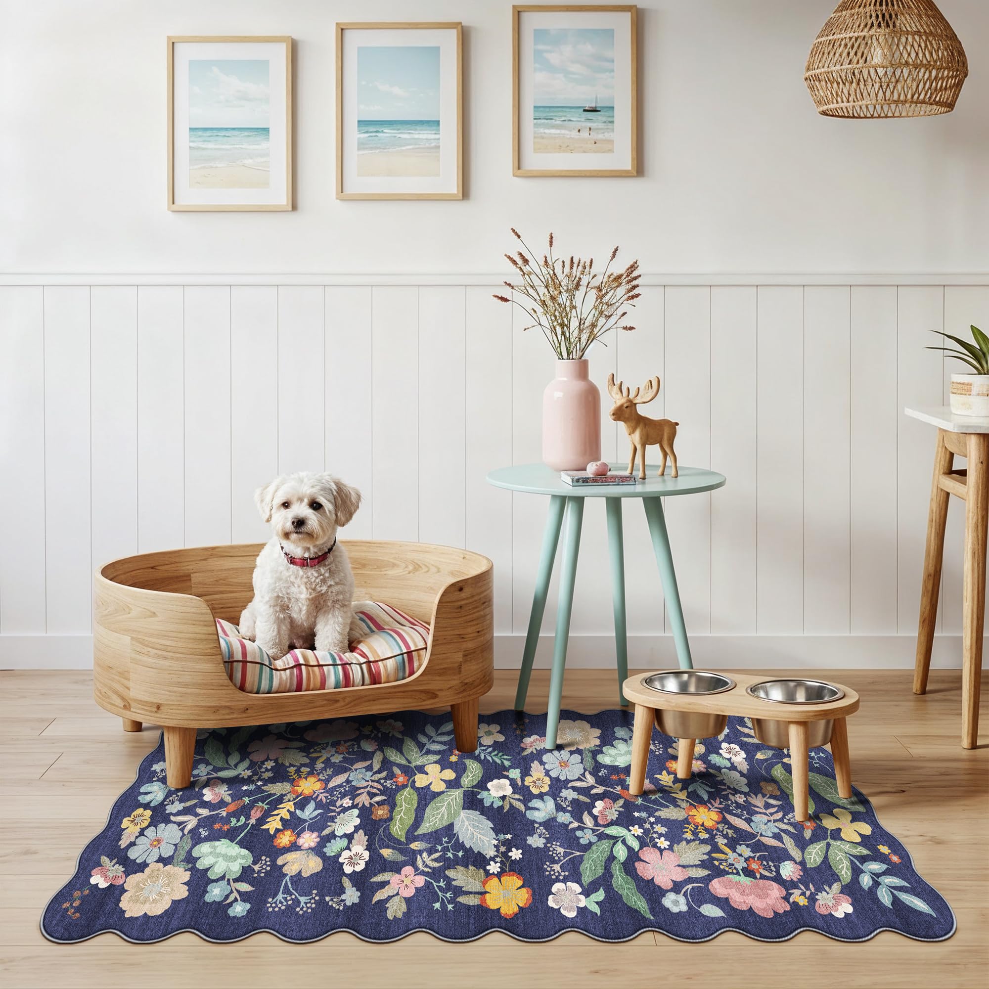 Washable Vintage Runner Rug 2x7