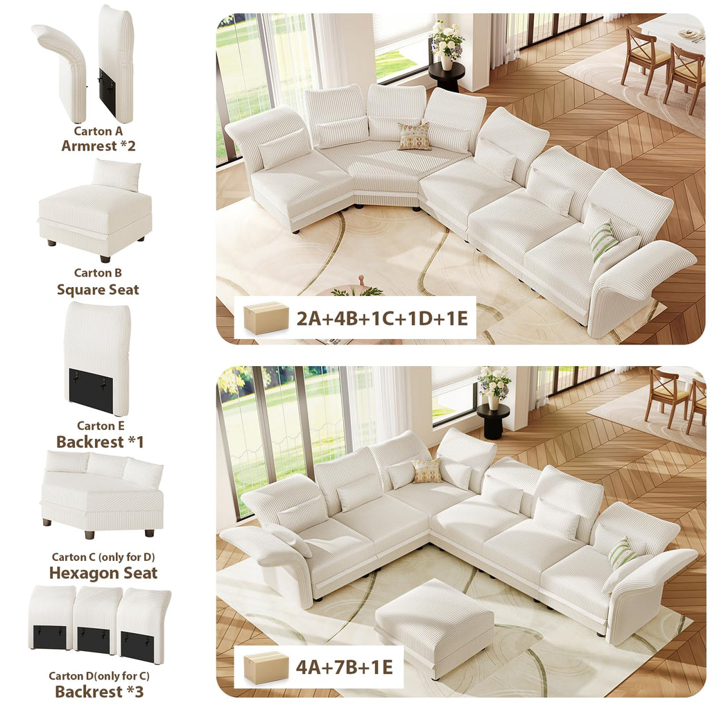 U-Shaped Sectional Sofa
