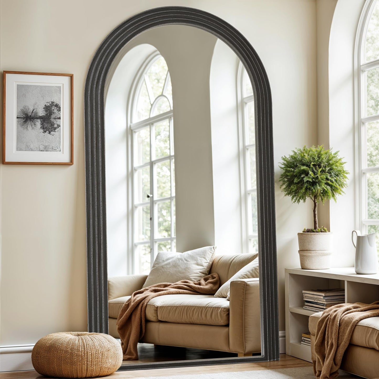 Arched Full Length Floor Mirror