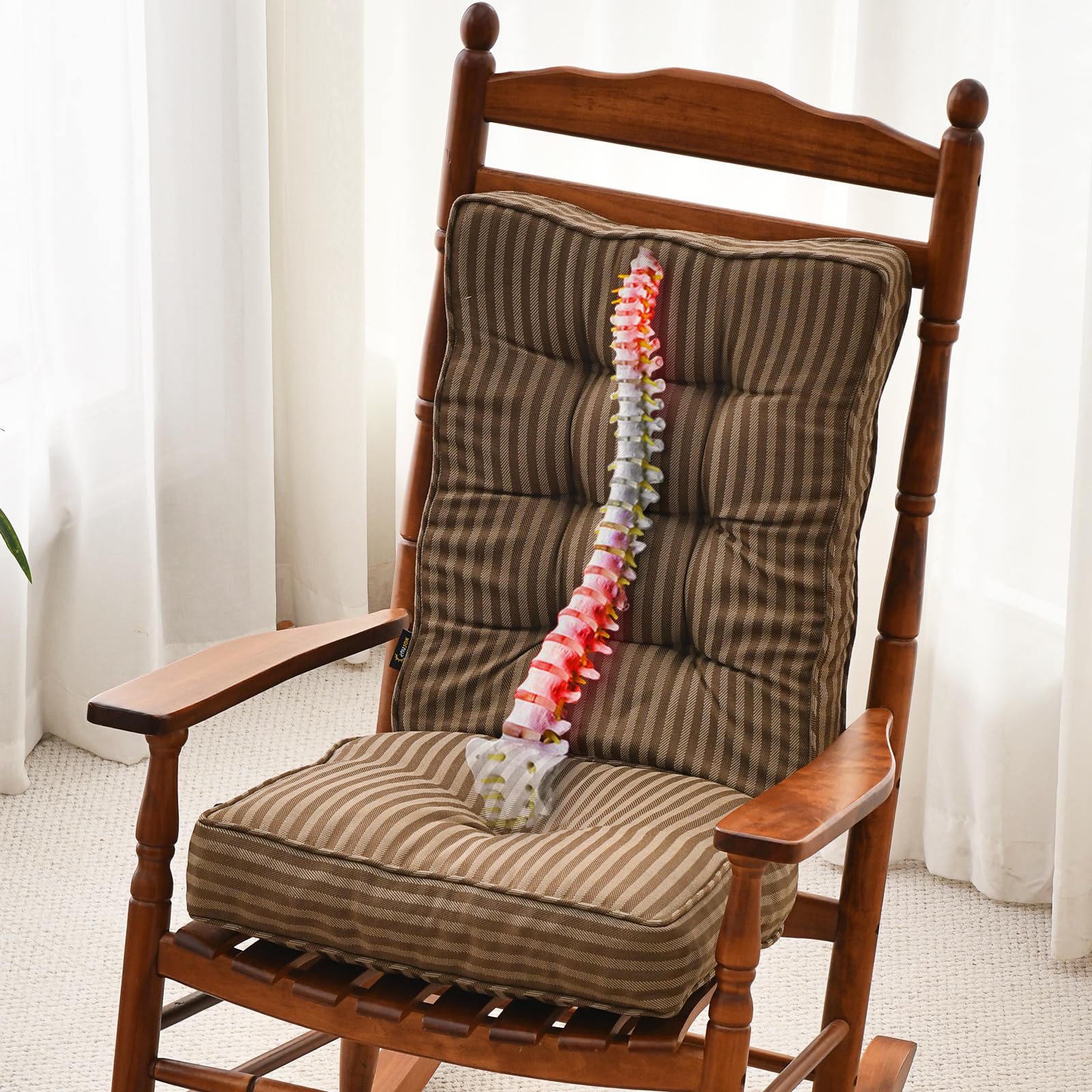 Memory Foam Rocking Chair Cushion Set