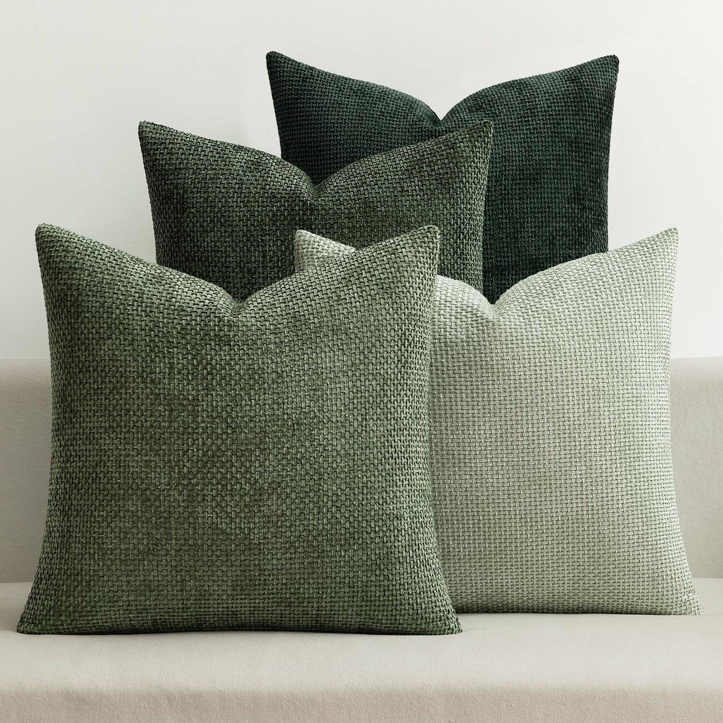 Chenille Decorative Pillow Covers Set of 4