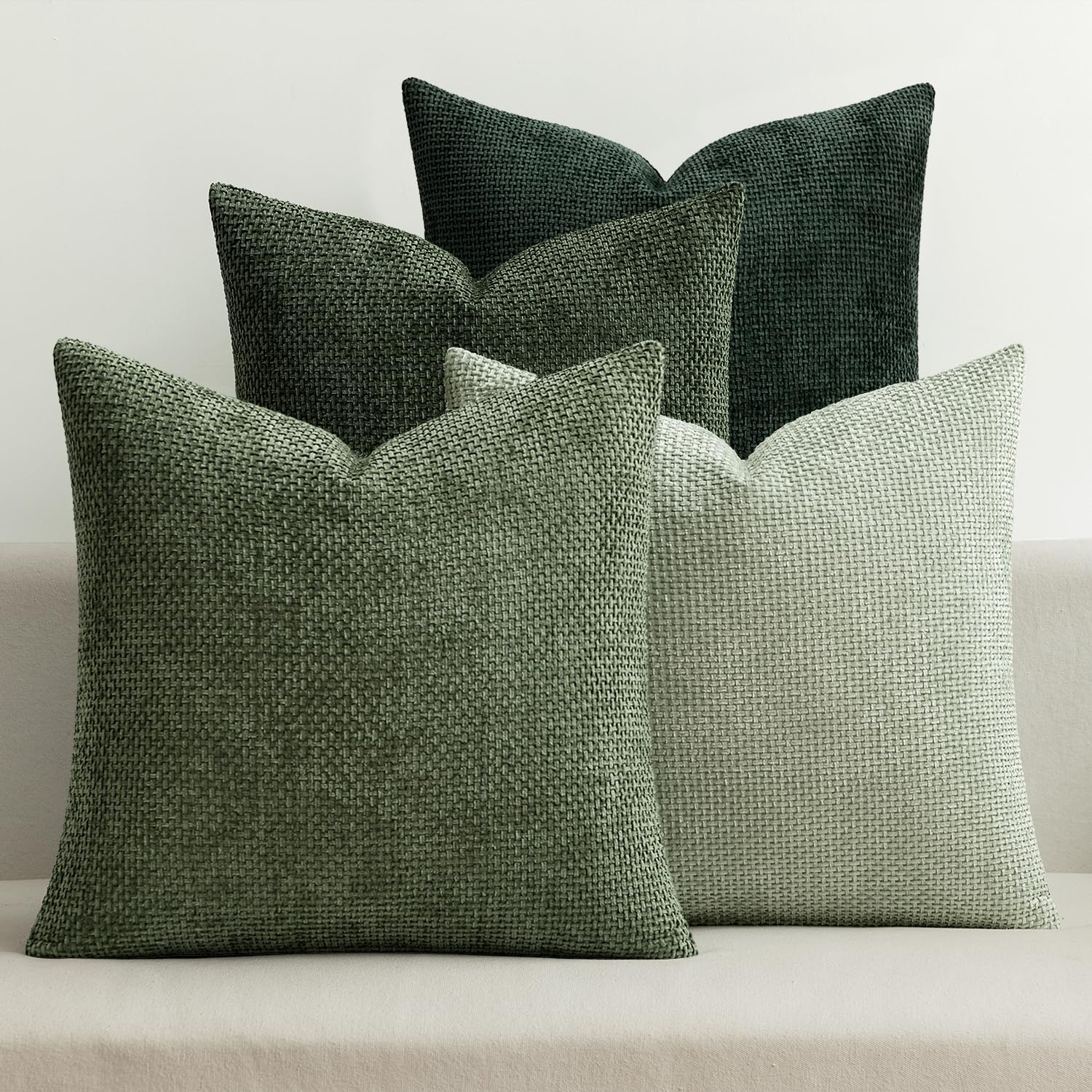 Chenille Decorative Pillow Covers Set of 4