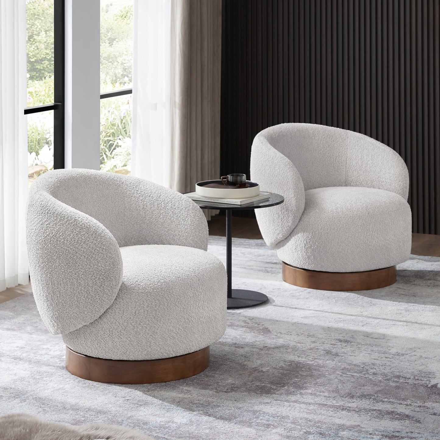 Swivel Barrel Accent Chair