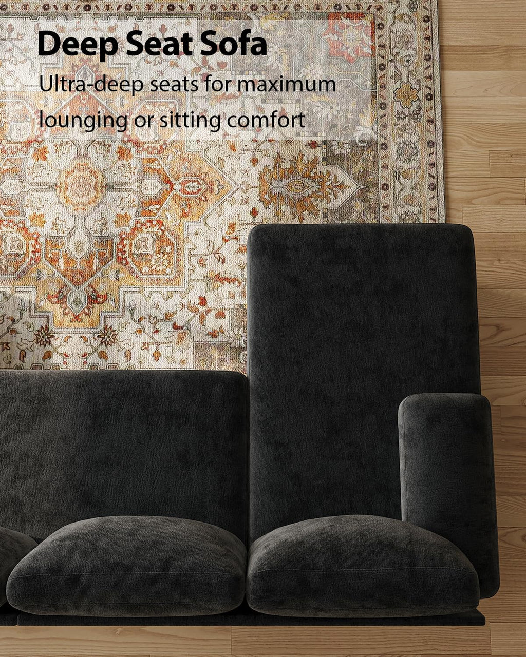 U-Shaped Sofa with Double Chaise Lounge