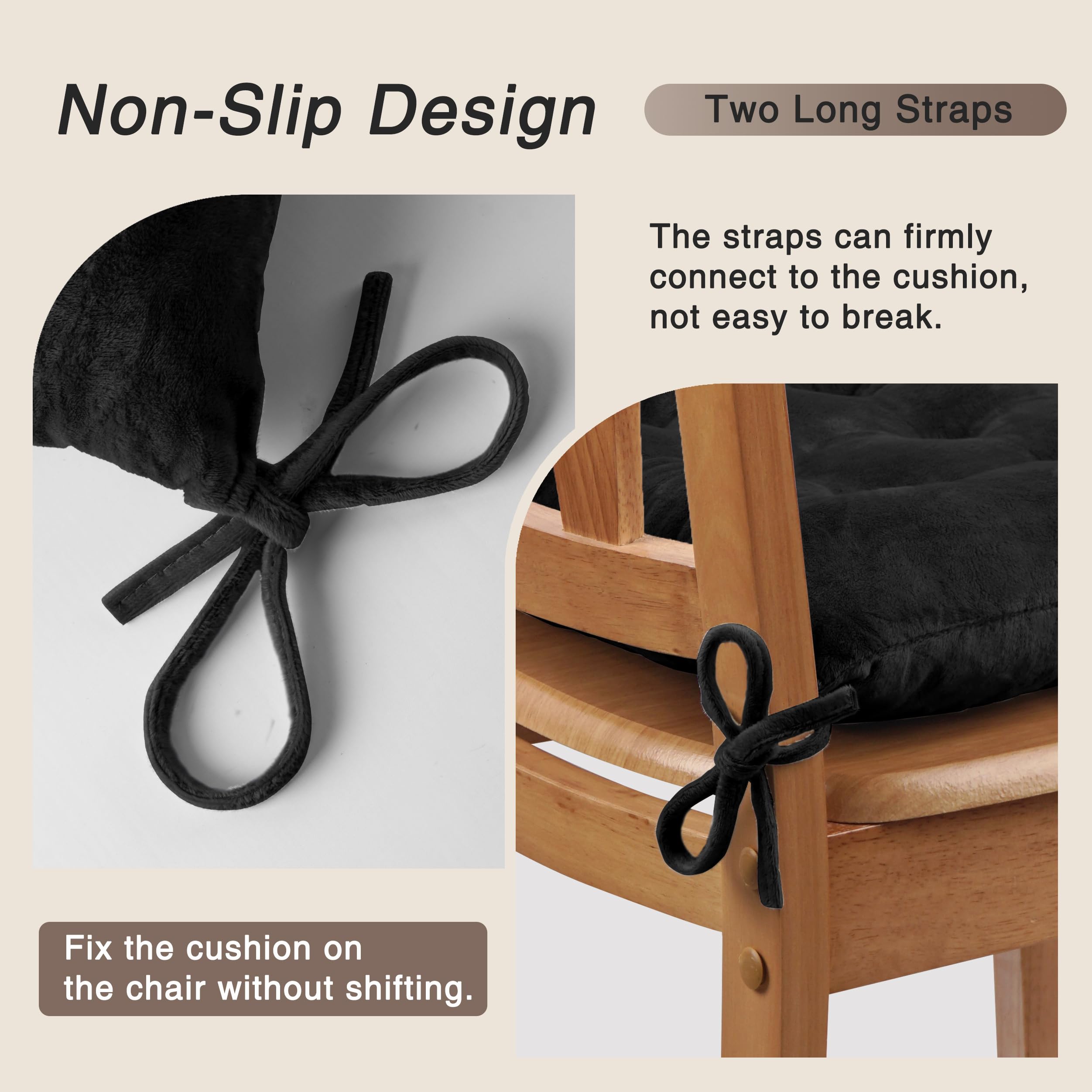 Soft Chair Cushions Set of 4