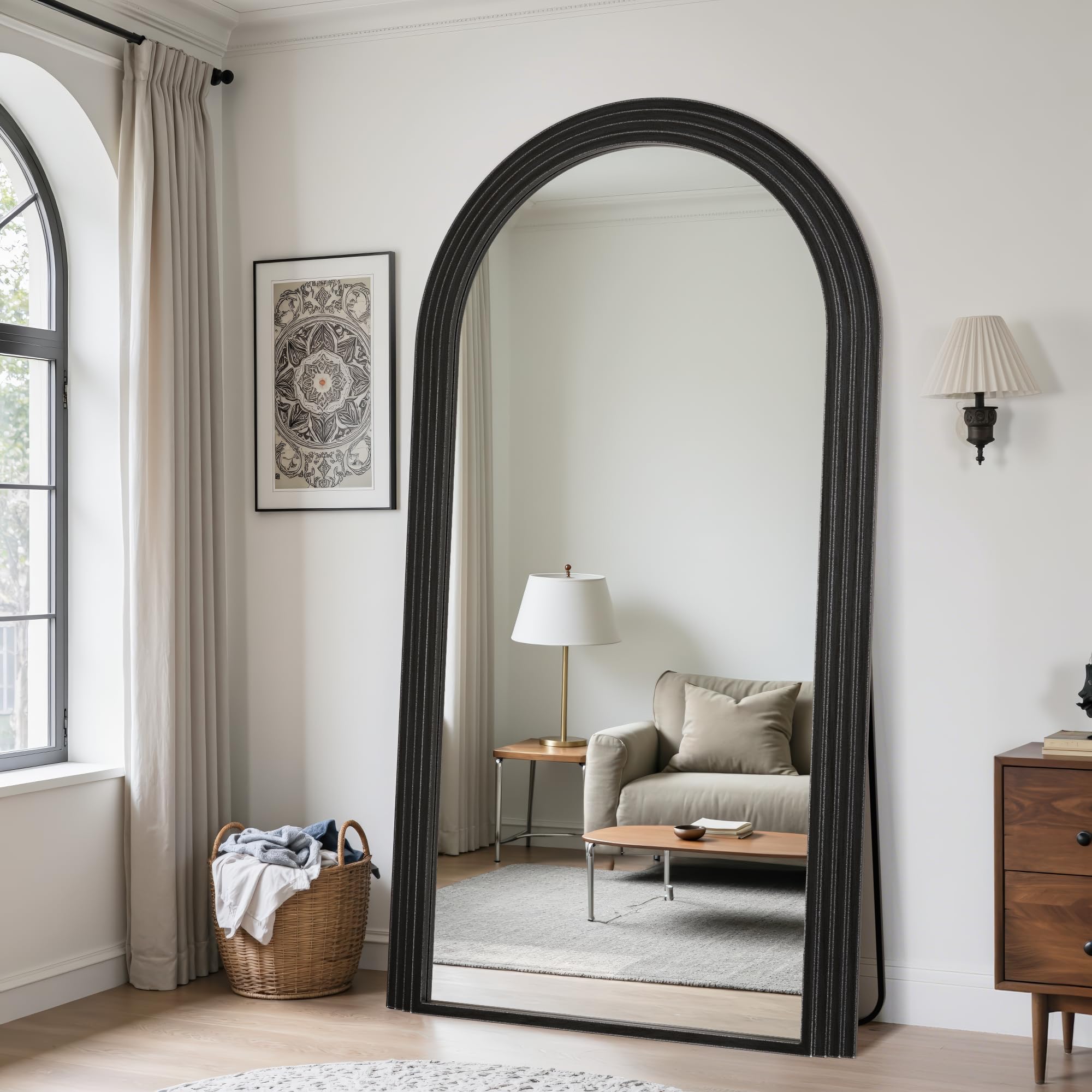 Arched Full Length Floor Mirror