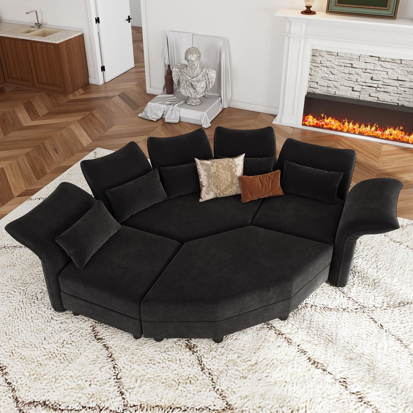 U-Shaped Sectional Sofa