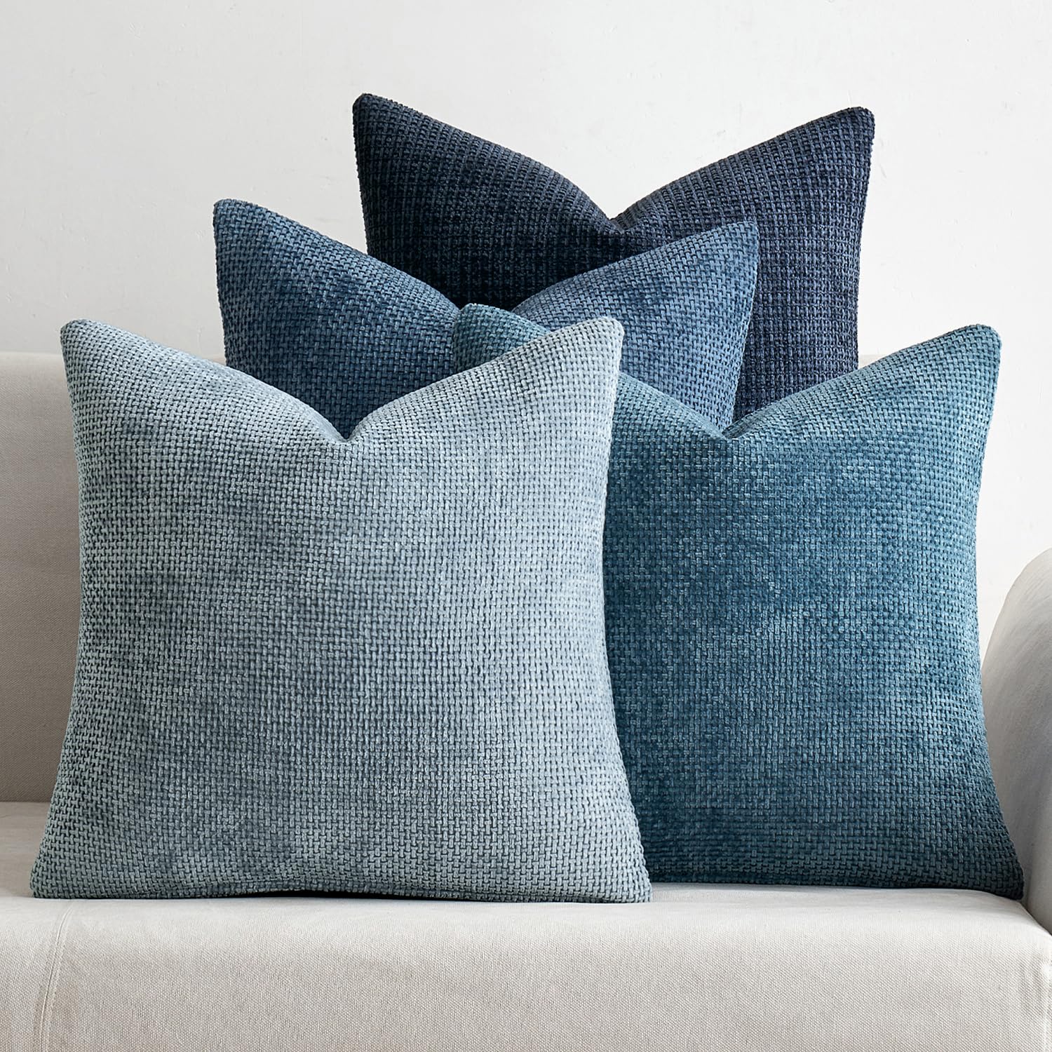 Chenille Decorative Pillow Covers Set of 4