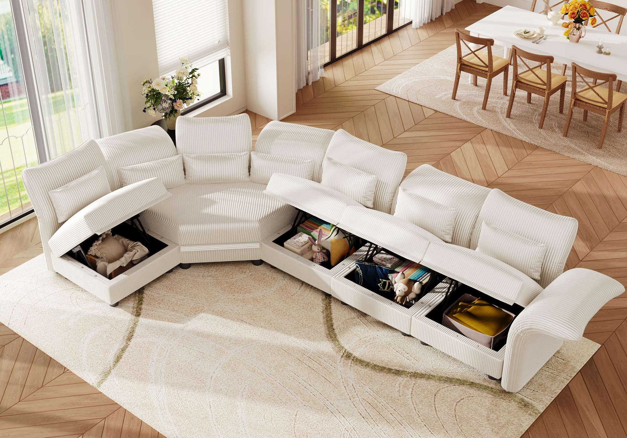 U-Shaped Sectional Sofa