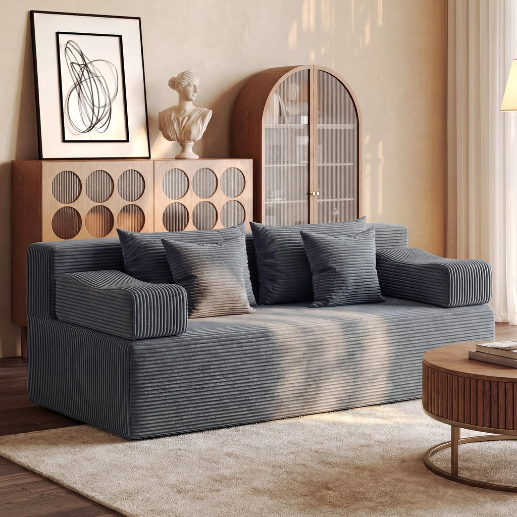 Modular Sectional Sofa with Ottoman