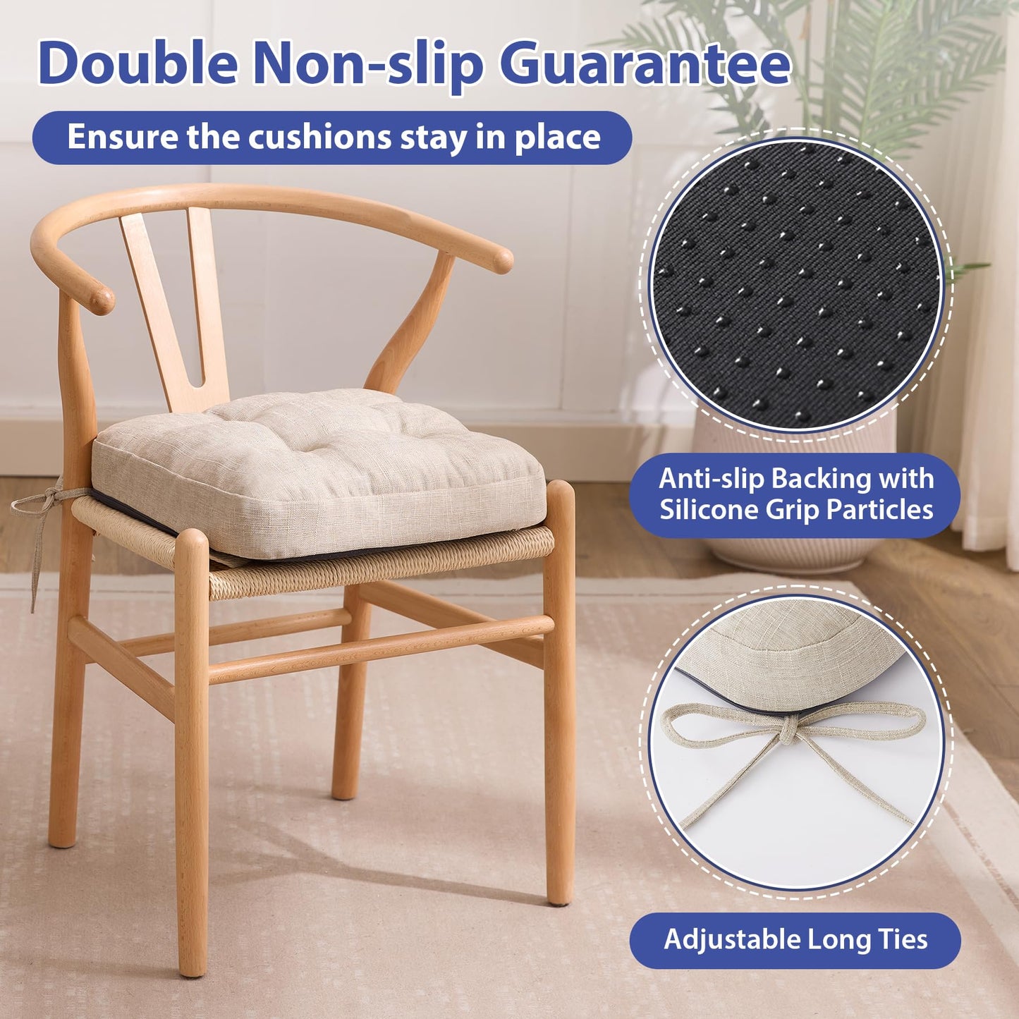 IASEAHK Kitchen Chair Cushions for Dining Chairs