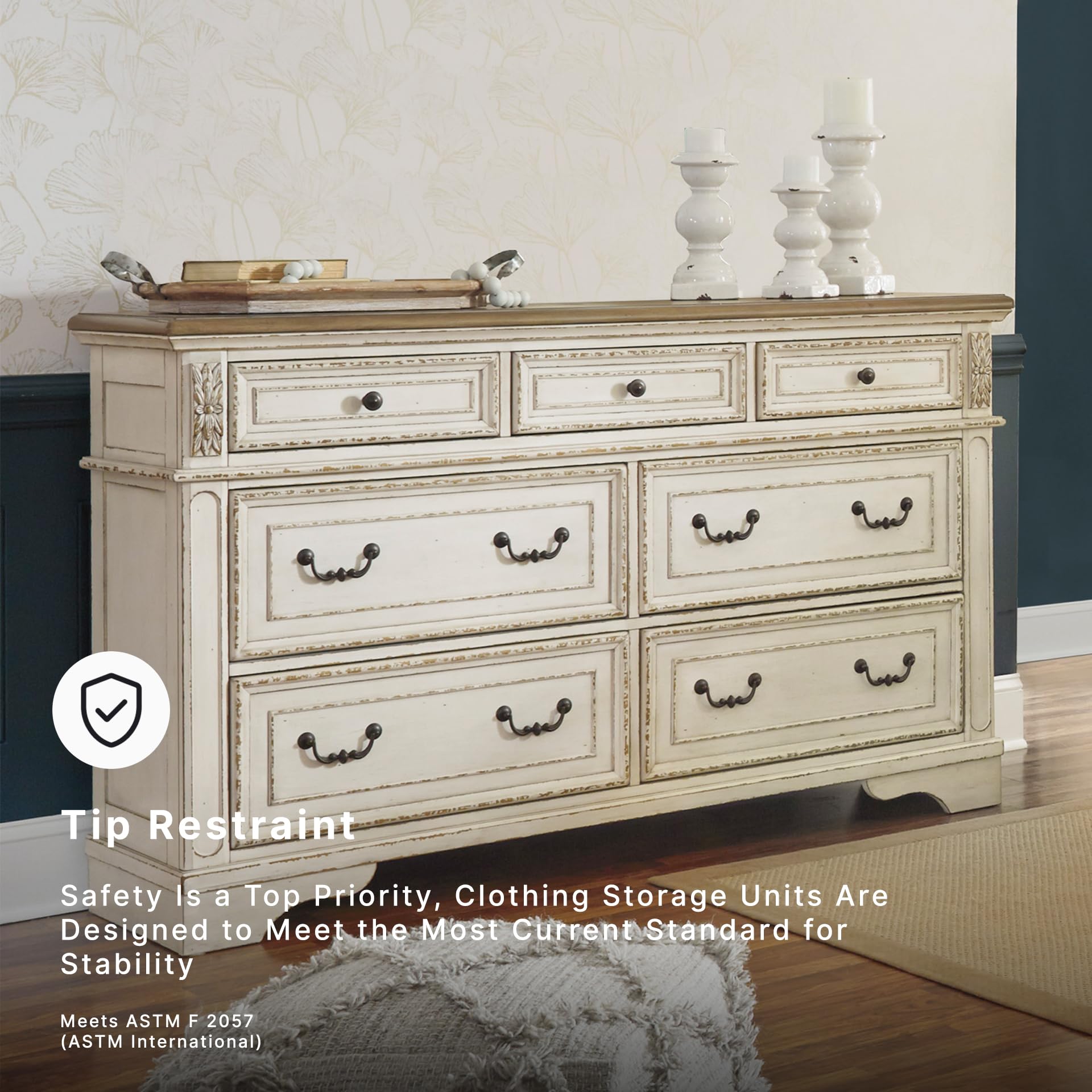 French Country 6 Drawer Dresser