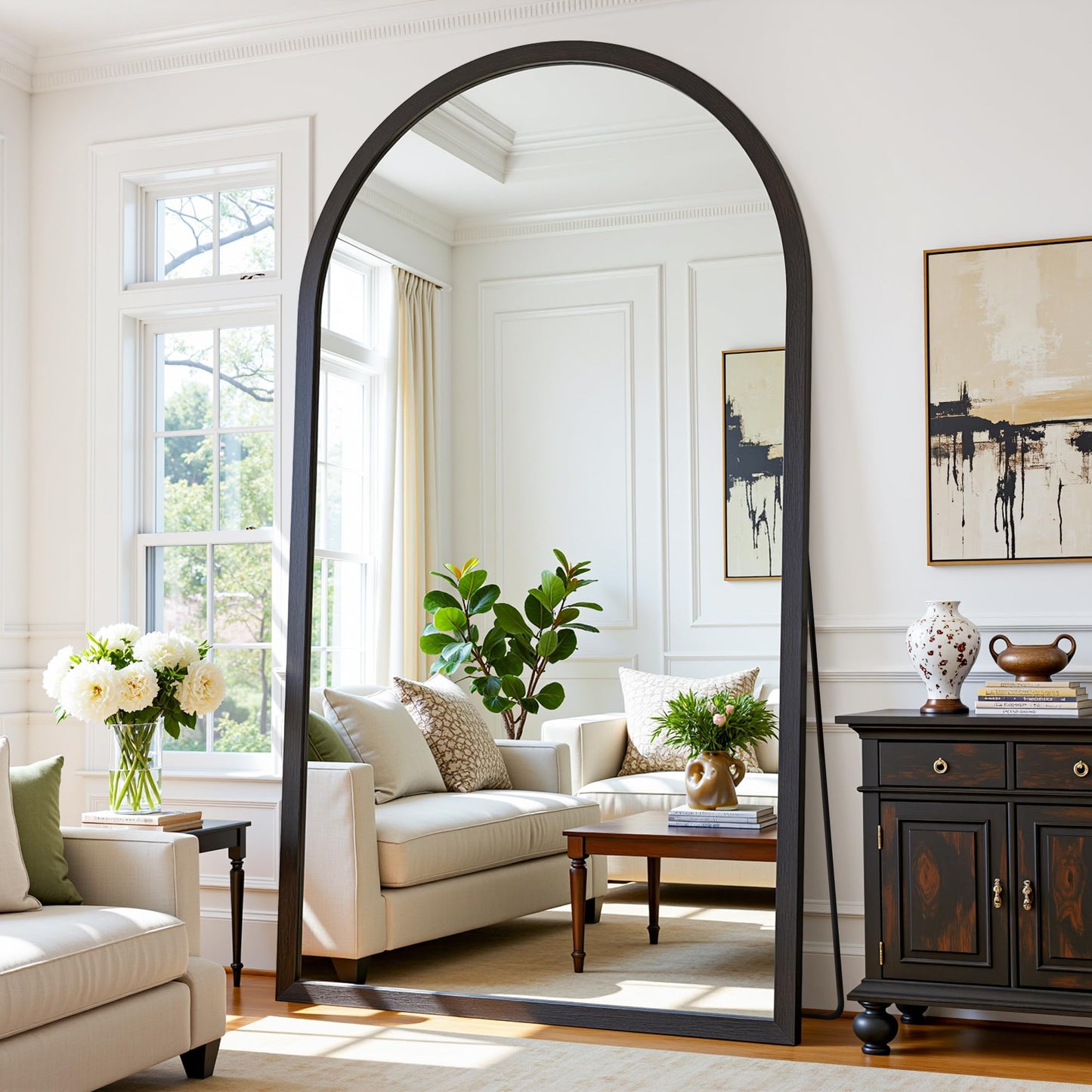 Arched Full Length Floor Mirror