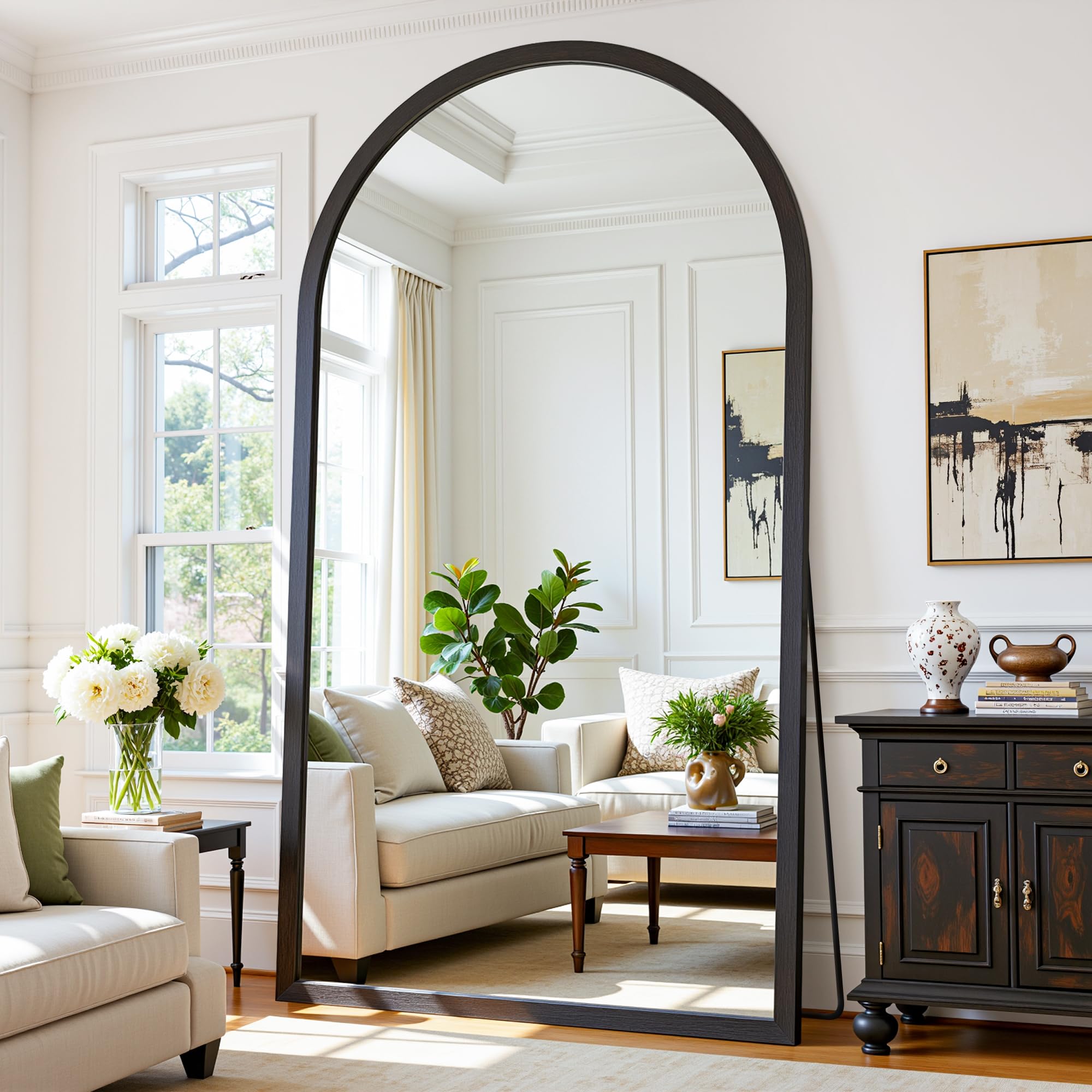 Arched Full Length Floor Mirror