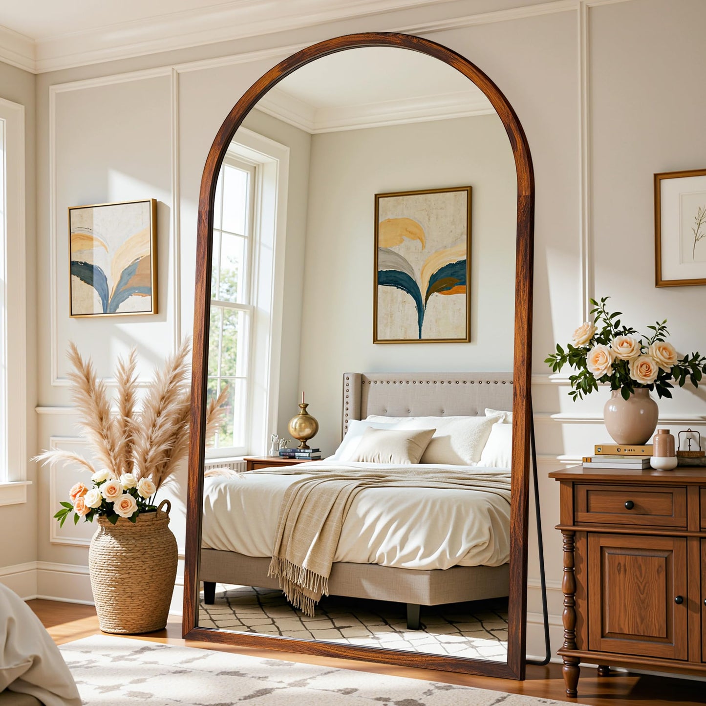 Arched Full Length Floor Mirror