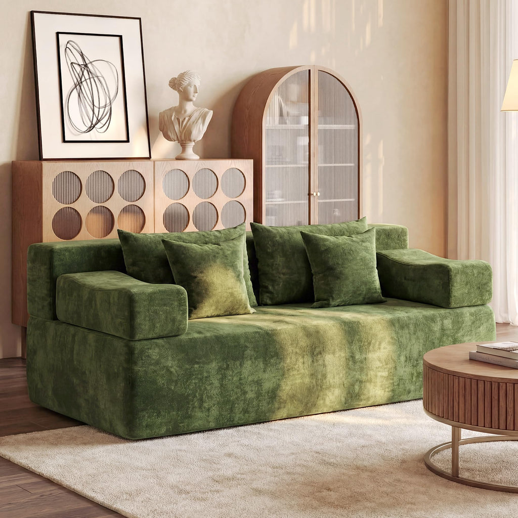 Modular Sectional Sofa with Ottoman